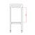 Weelko Basic Dark Wood Spa Trolley - view 3