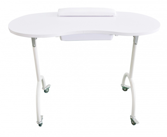 Weelko Palmar Portable Manicure Desk with Drawer
